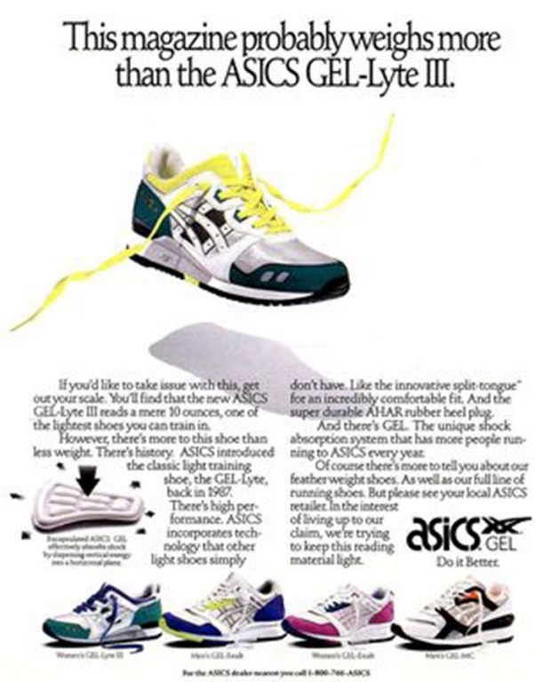 History Check ASICS GEL Lyte from 1987 to 2017 Grailify